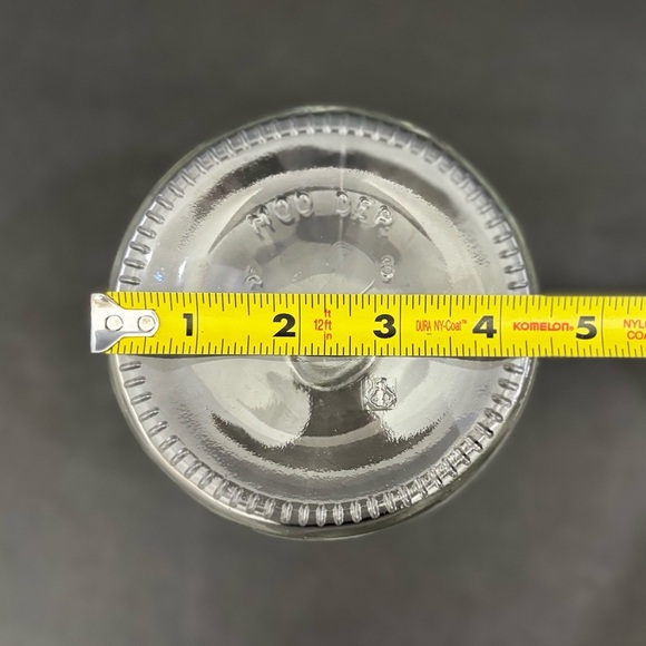 Mod Dep Clear Glass Alcohol Vinegar Jar Lab Bottle Marked (no stopper) Vintage - Picture 6 of 8